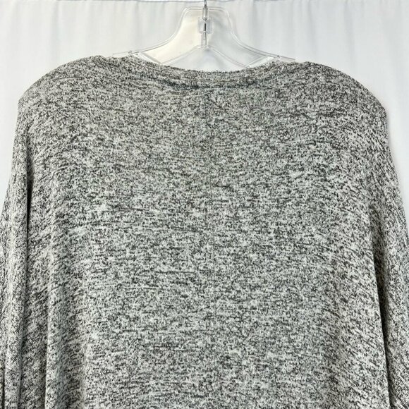 Silence + Noise Womens Pullover Sweater V-Neck Gray Heathered Long Sleeve S - Picture 3 of 10